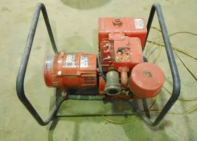 Homelite EH4000HDC 4000 Watt Genset Red, 120V/240V, Briggs Stratton 8 Horse Power Engine, Pull Start...