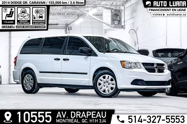 2014 DODGE Grand Caravan 7 PLACES/CRUISE/CARFAX CLEAN/155,000km in Cars & Trucks in City of Montréal