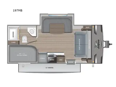 Jayco Jay Flight SLX travel trailer 197MB highlights: U-Shaped Dinette Slide Exterior Storage 13' Po...