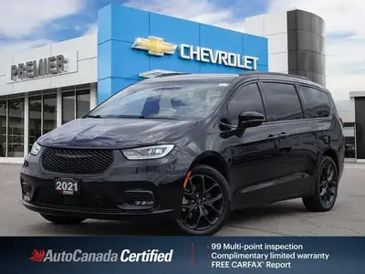 Recent Arrival! Brilliant Black Crystal Pearlcoat 2021 Chrysler Pacifica Limited AWD 9-Speed Automat...