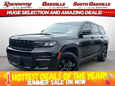 2024 JEEP GRAND CHEROKEE L LIMITED 4X4 Black Exterior Global Black Leatherette Seats 3.6L V6 Engine...
