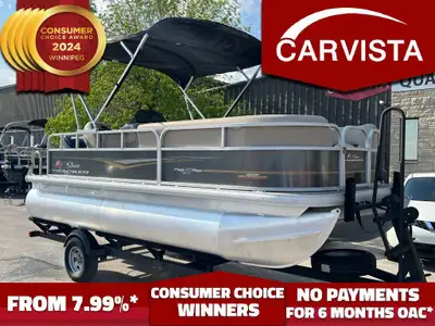 2023 Sun Tracker Party Barge 18 DLX 75HP Pontoon Boat -31 HRS
