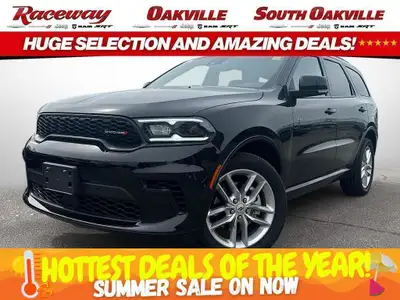 2023 Dodge Durango GT PLUS AWD Black Exterior Black Leather Interior 3.6L V6 Engine - LED high/low b...