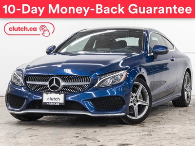 2017 Mercedes-Benz C-Class C 300 4Matic AWD w/ Rearview Cam, Dua