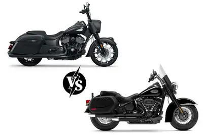 2024 Indian Springfield Dark Horse vs. 2024 Harley-Davidson Heritage Classic 114 ? The Blacked-Out B...
