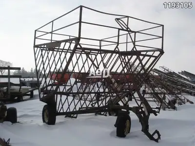 Used Forage King Tube Bale Basket
