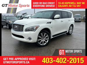 2014 Infiniti QX80 8 PASSENGER | NAV | BACKUP CAM | LEATHER | $0 DOWN