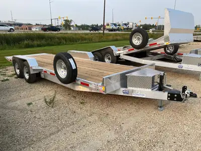 82" x 22' Nordtek Tilting Car Hauler – 6 inch channel on tongue – 6 bolt galvanized wheels – 6 inch...