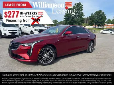 2023 Radiant Red Tintcoat Cadillac CT4 Premium LuxuryNavigation | Heads-Up Display | SunroofAWD | Wi...