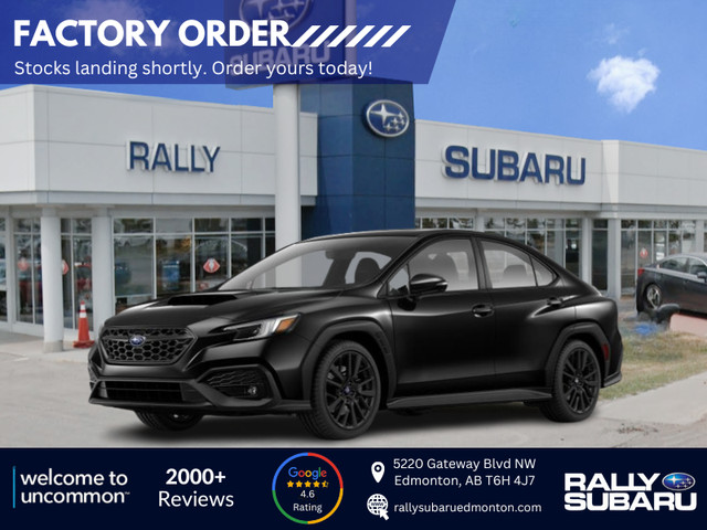 2024 Subaru WRX Sport-tech - AVAILABLE TO FACTORY ORDER TODAY!! in Cars & Trucks in Edmonton