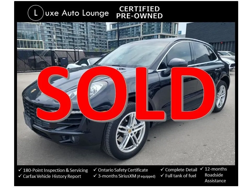 2015 Porsche Macan S AWD! ONLY 67,000KM!!!! PANO ROOF, BOSE, LO