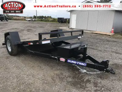 SURE-TRAC TILT DECK CAR HAULER - 78" X 12' - SINGLE 7,800LB AXLE WE OFFER FINANCING FROM $0 DOWN -OA...
