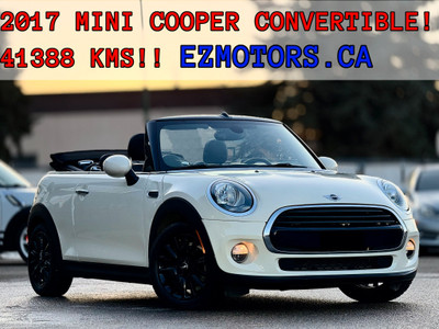 2017 MINI Cooper Convertible ONLY 41388 KMS!! ONE OWNER! CERTIFI