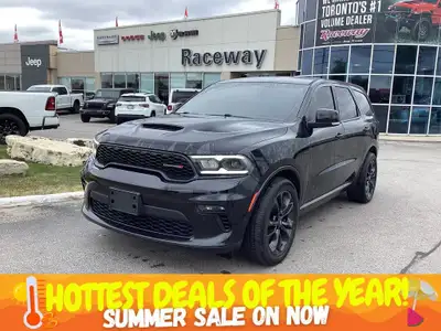 2021 DODGE DURANGO R/T AWD DB Black Nappa Leather Faced Bucket Seats 5.7L HEMI V8 - Blacktop Package...