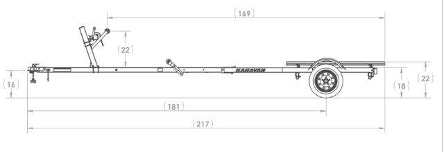 2024 Karavan 14'-16' Galvanized Bunk Trailer #1250 in Cargo & Utility Trailers in Ottawa - Image 2