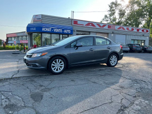 2012 Honda Civic EX**JAMAIS ACCIDENTEE**CERTIFIE Par La SAAQ**TOIT OUVRANT**Mags** Financement 1ere, 2e et 3e chance !! 100% Approuve