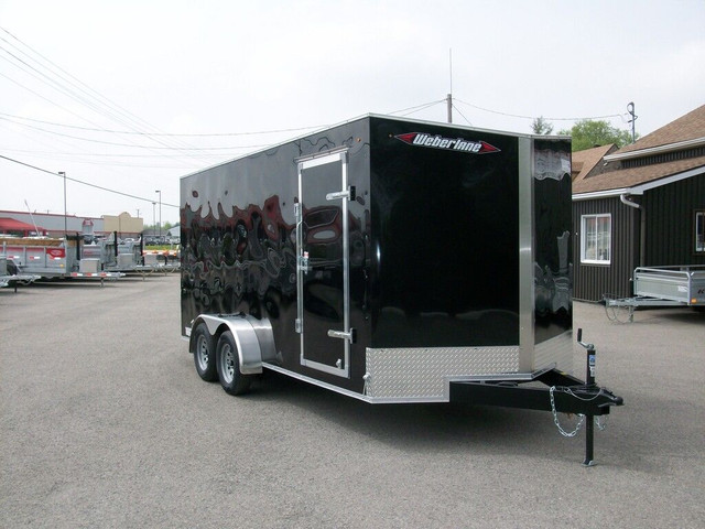  2024 Weberlane CARGO 7' X 16' V-NOSE 2 ESSIEUX 3 PORTES CONTRAC in Travel Trailers & Campers in Laval / North Shore