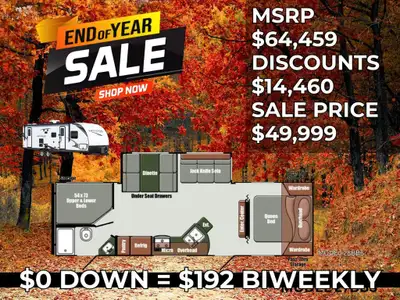 2025 Gulf Stream 28BBS 2025 Gulf Stream Envision 28BBS - Rear double bunks, dinette/sofa super slide...