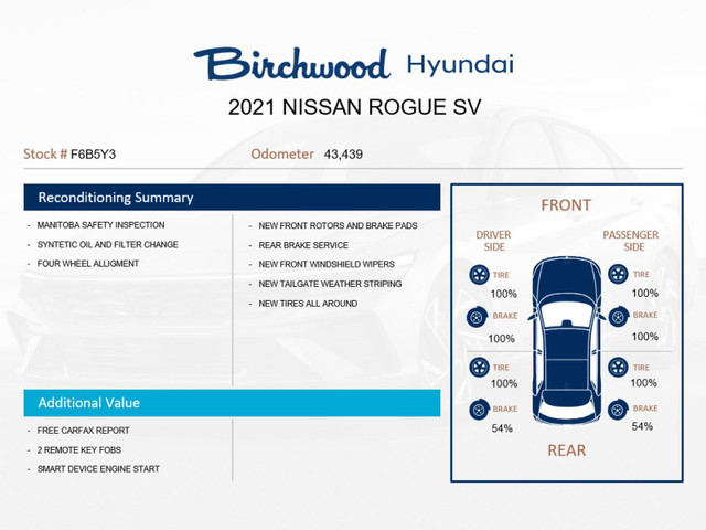 2021 Nissan Rogue SV Clean CARFAX | One Owner | New Tires in Cars & Trucks in Winnipeg - Image 2