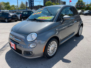 2012 Fiat 500 SPORT COUPE BLUETOOTH POWER GROUP SPORT ALLOYS USB.....LOW KMS....MINT