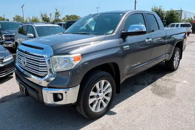 Just Arrived! Beautiful Magnetic Grey Metallic on Black Leather Interior 2015 TOYOTA TUNDRA LIMITED...