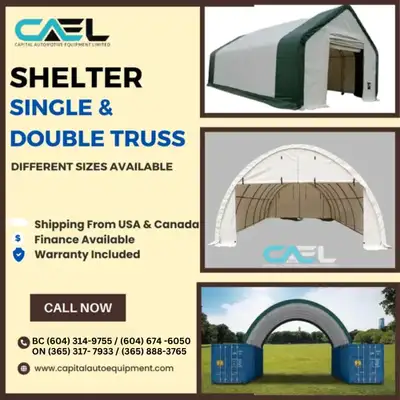 Wholesale Storage Solutions: Single / Double Truss Frame/ Container Shelters with PVC Fabric Unbeata...