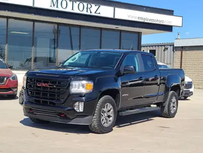 2022 GMC Canyon AT4, 6 Cyl, 3.6L, Leather and Cloth Interior, 34K Kms, 6 Feet Bed, Navigation, Rever...