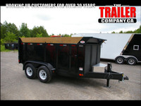 2024 6X12 DUMP TRAILER, TANDEM AXLE, 48" HIGH SIDES, STEEL, BLAC