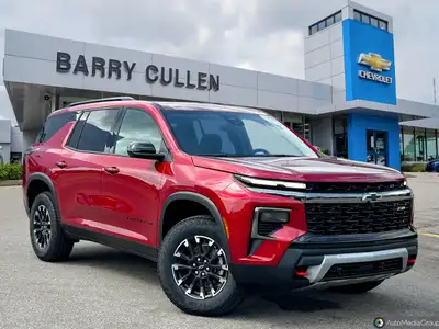 The 2025 Chevrolet Traverse Z71 in striking red is an AWD powerhouse designed for those who value an...