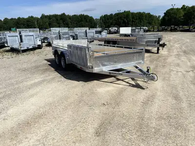 Canadian Mennonite Built Side Loader Aluminum Utility Trailer is $7,015.00 ! Ord: E1557-4038 - Ser:...
