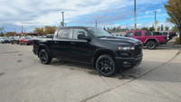 This 2025 RAM 1500 LARAMIE CREW CAB 4X4 has the following options Leather Trimmed Bucket Seats, Remo... (image 1)