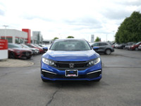 This Aegean Blue Metallic 2021 Honda Civic LX Sedan boasts a sleek profile and impressive fuel effic... (image 1)