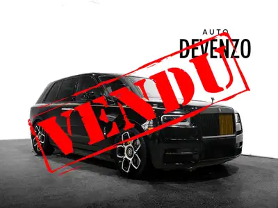 VENDU!!! Black Badge Cullinan, Black Diamond on Bespoke Interior Yellow, 22'' Part Polished Black Ba...