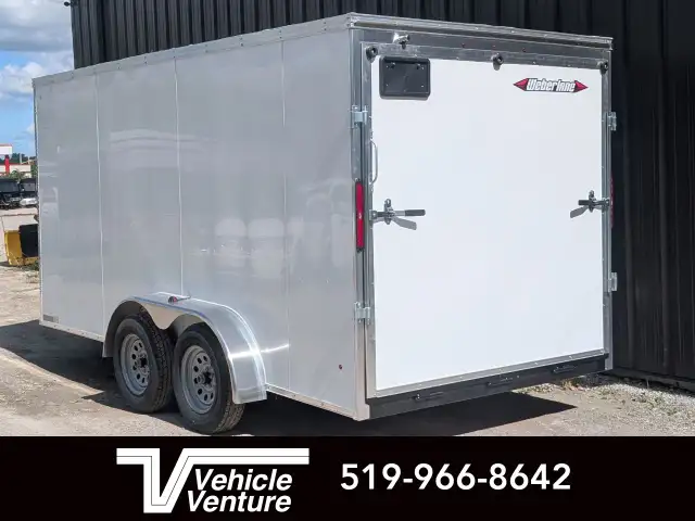 2026 WEBERLANE 7X16 ESTATE SERIES 12" XHEIGHT RAMP DOOR WHITE in Cargo & Utility Trailers in Oakville / Halton Region - Image 3