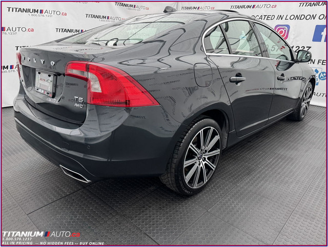 2014 Volvo S60 T5 AWD-Camera-Remote Start-Blind Spot-Sunroof-Lea in Cars & Trucks in London - Image 4