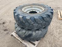 17.5-25 filled tire 1 left universal - crack rim FREE! Give away