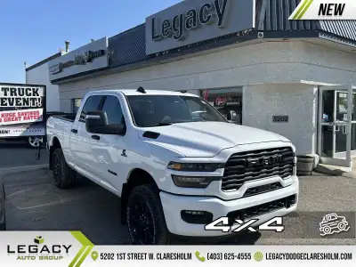 Welcome to Legacy Dodge Claresholm. 6.7 Cummins HO Turbo Diesel, Night Edition, Heated Seats! Endles...