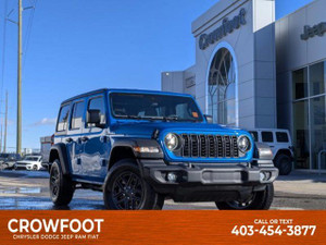 2024 Jeep Wrangler Sport S- LOW KMS-LED-Trailer Tow-FWD Collision & More