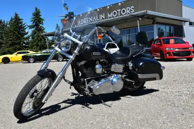 2007 DYNA WIDE GLIDE 2 OWNER BIKE 21 INCH FRONT WHEEL SCREAMING EAGLE PIPES HARD BAGS WINDSHIELD 12...
