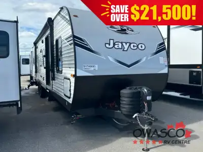 Jayco Jay Flight travel trailer 380DQS highlights: Two Private Bedrooms Dual Entry Doors Walk-Throug...