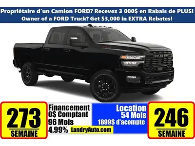 DIAMOND BLACK CRYSTAL PEARLCOAT,QUICK ORDER PACKAGE 24Z BIG HORN -inc: Engine: 6.7L I6 Cummins HO Tu...