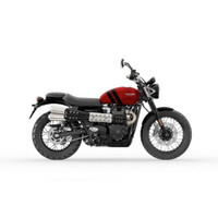 2023 Triumph Scrambler 900 Carnival RedJet Black