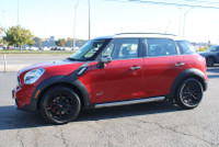 Nice Clean Mini Cooper Countryman S AWD with 6 Speed Manual Transmission. Red on Black Leather Inter... (image 2)