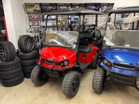 2022 EZGO S4 Gas EFI Lifted 4 passenger golf cart