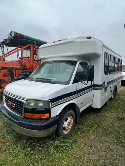 2010 GMC 4500 DIESEL, CONVERTED MOTORHOME. HOME BUILT BUT VERY FUNCTIONAL WITH WOODSTOVE. NEWER TIRE...