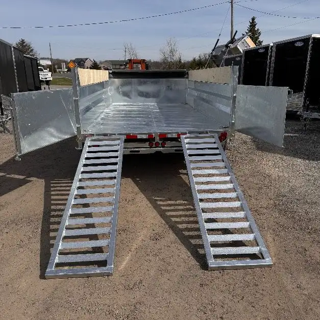 Galvanized 82x12 7TON Dump Trailer With Ramps in Cargo & Utility Trailers in Brantford - Image 12