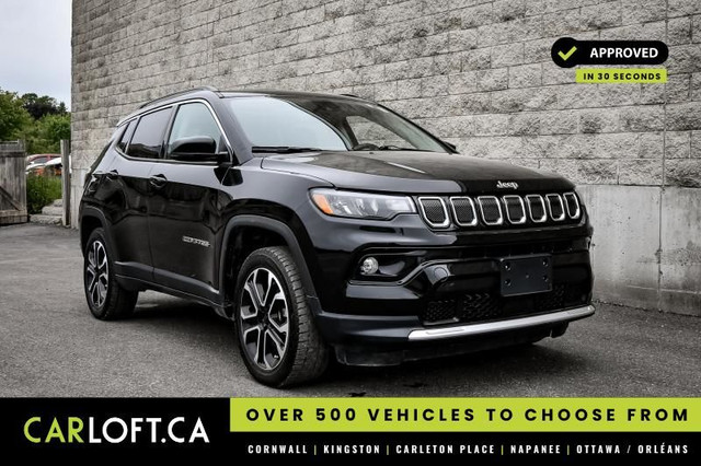 2022 Jeep Compass Limited • SUNROOF • HEATED LEATHER • LANE KEEP in Cars & Trucks in Cornwall