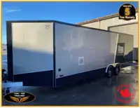 2024 8x29 Snow mobile trailer, cargo trailer, two tone