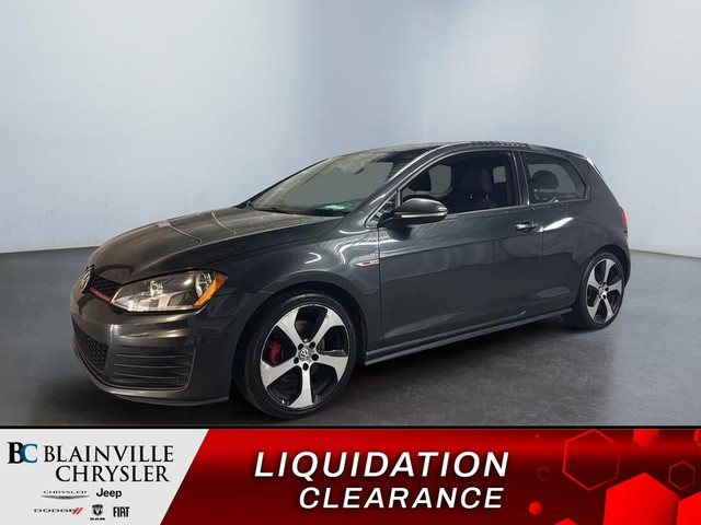 2015 Volkswagen Golf GTI INFO SUR RDV SEULEMENT AU 514-757-3087 in Cars & Trucks in Laval / North Shore
