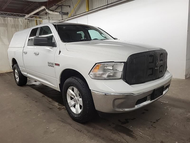 Ram 1500 SLT 4x4 Quad Cab 6'4 LEER Box ECODIESEL CAMERA 2018 in Cars & Trucks in Laval / North Shore